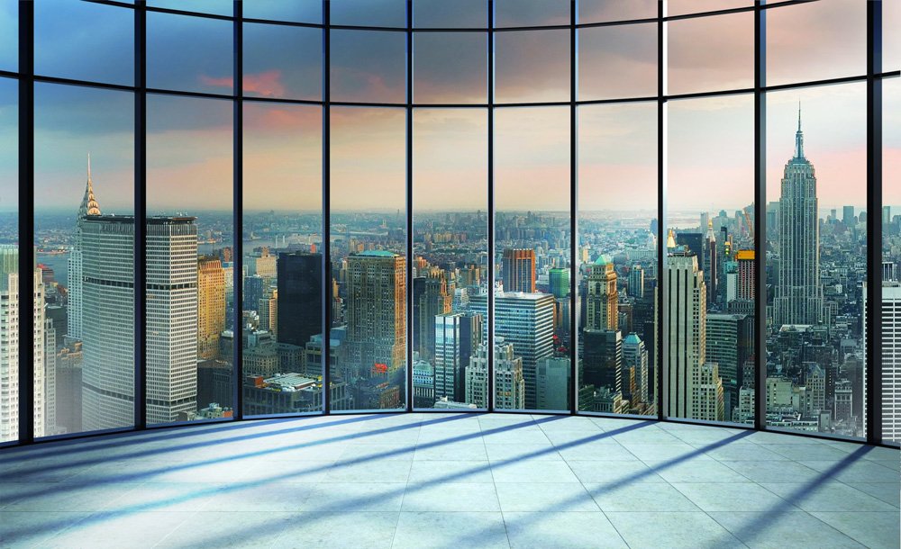 Fotomural: Panorama desde la ventana de Nueva York - 184x254 cm