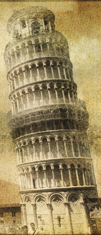 Fotomural: La Torre inclinada de Pisa - 211x91 cm