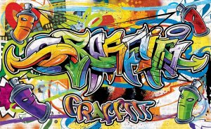 Fotomural TNT: Graffiti (2) - 104x152,5 cm