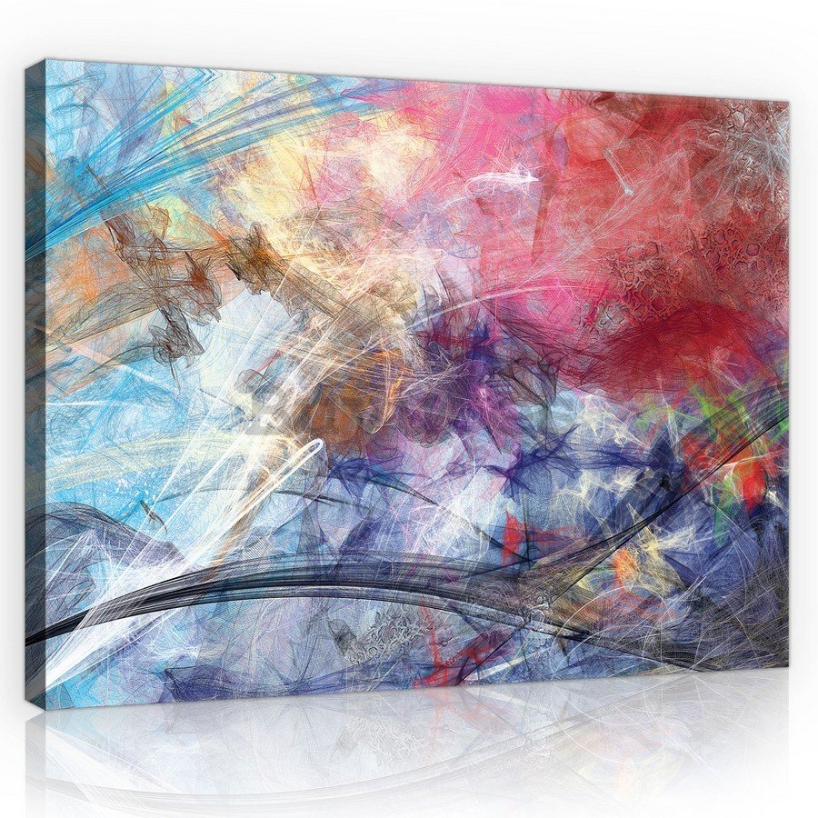Cuadro sobre lienzo: Abstracción moderna (4) - 75x100 cm