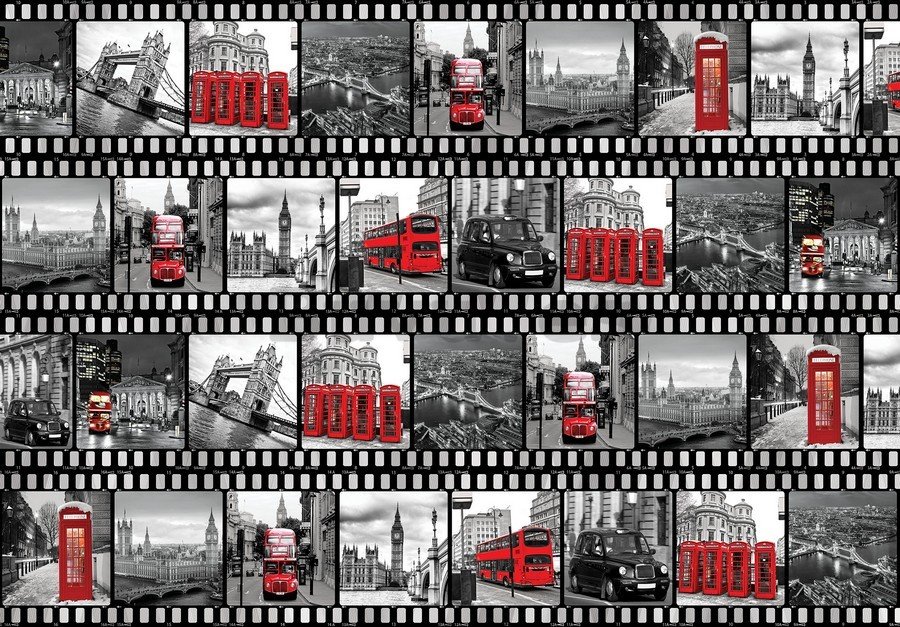 Fotomural: Londres (Tira de película) - 184x254 cm