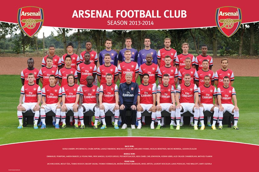Póster - Arsenal (Team foto 13/14)