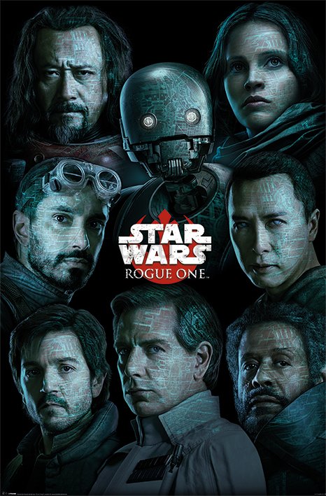 Póster - Star Wars Rogue One (caracteres)