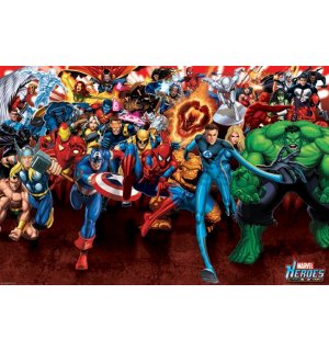 Póster - Marvel Heroes Attack