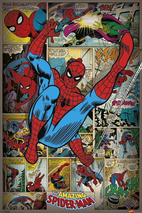 Póster - Marvel Comics (Spider-Man Retro)