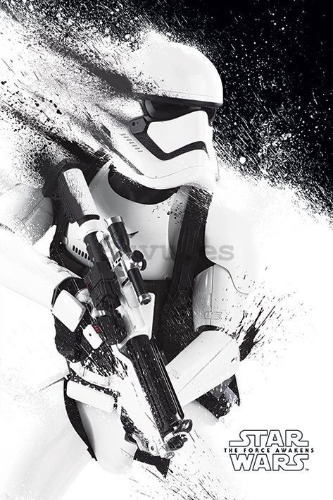 Póster - Star Wars VII (Stormtrooper paint)
