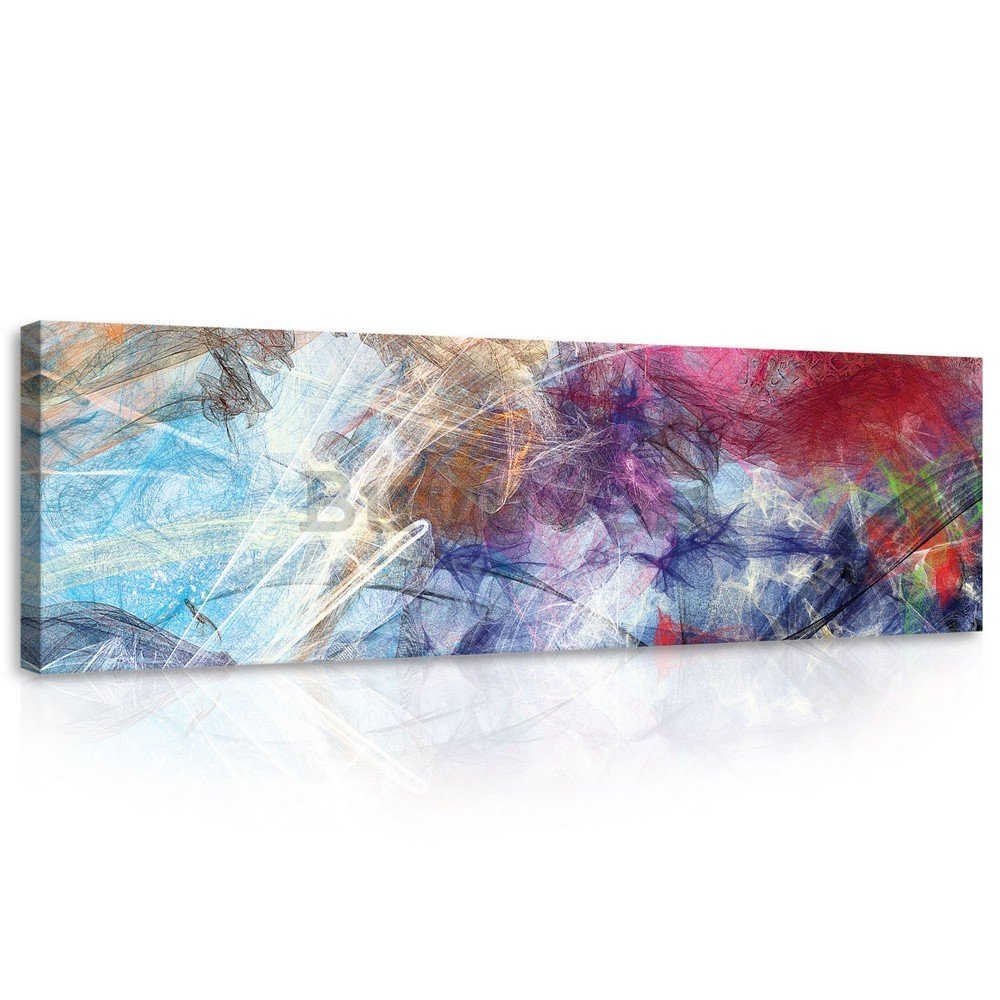 Cuadro sobre lienzo: Abstracción moderna (4) - 145x45 cm