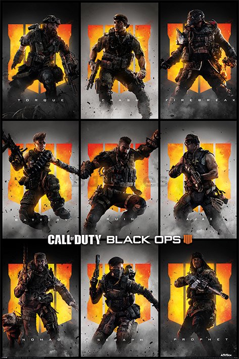 Póster - Call of Duty Black Ops 4 (Characters)