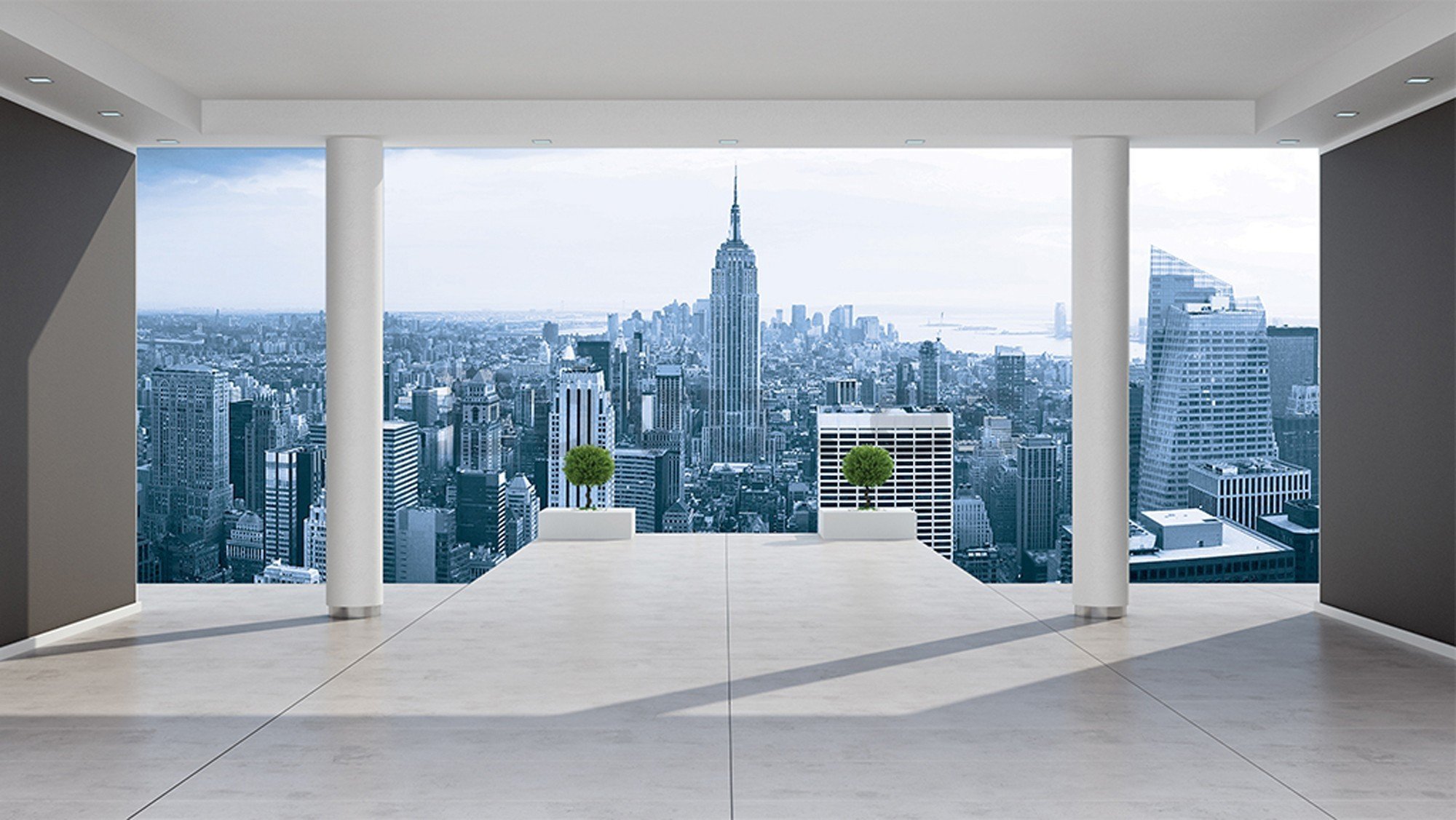 Fotomural TNT: Panorama de Manhattan (terraza) - 416x254 cm