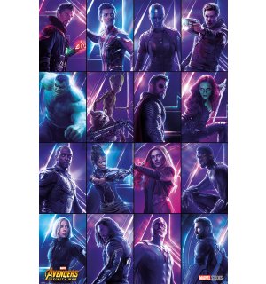 Póster - Avengers Infinity War (Heroes)