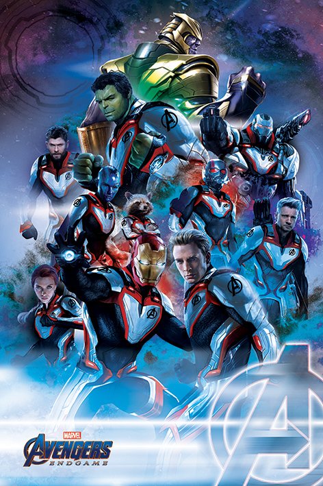 Póster - Avengers Endgame (Suits)