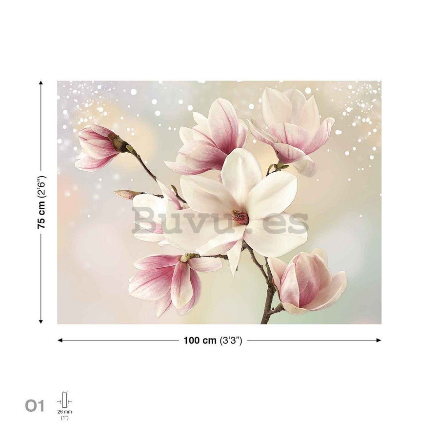 Cuadro sobre lienzo: Magnolias (6) - 75x100 cm