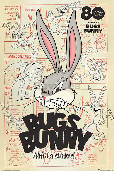 Póster - Looney Tunes (Bugs Bunny Aint I A Stinker)