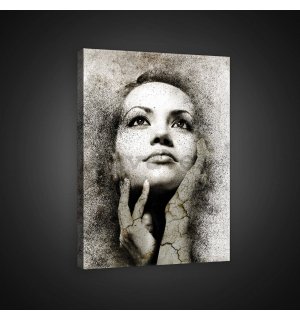 Cuadro sobre lienzo: Retrato de mujer (1) - 60x80 cm