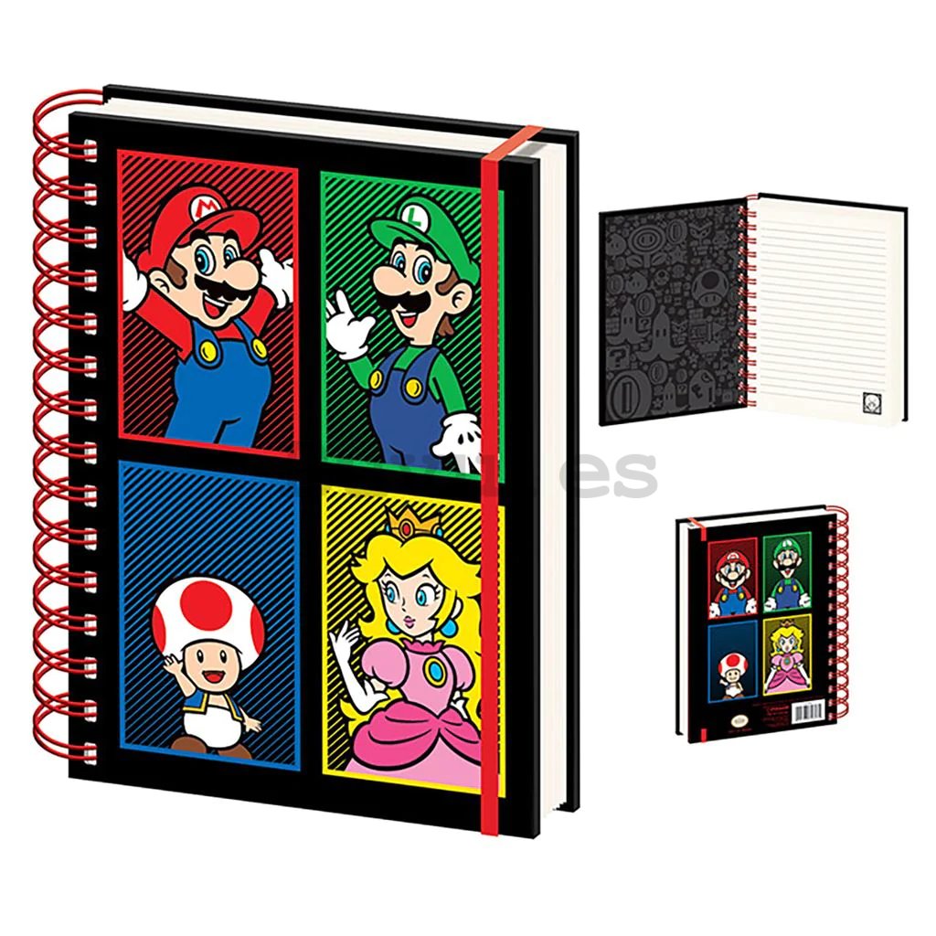 Bloc de Notas - Super Mario (4 Colour)