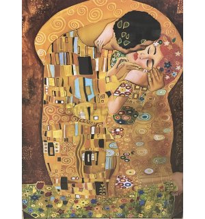 Cuadro sobre lienzo: El beso, Gustav Klimt - 75x100 cm